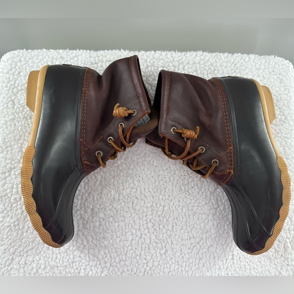 Sperry Brown Salt Water Duck Rain Boots - Picture 3 of 6